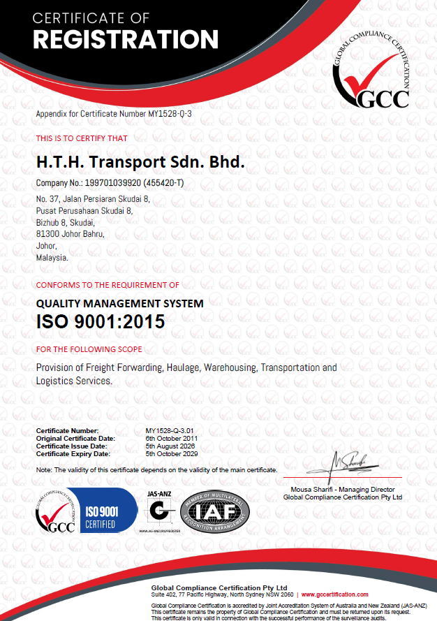 ISO 9001 Certification 2026-2029 - JB